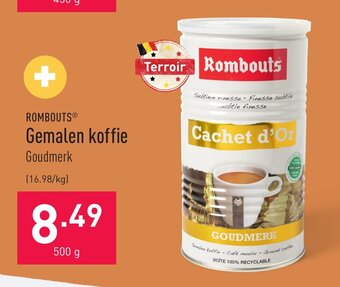 ALDI Rombouts Gemalen koffie goudmerk 500g aanbieding
