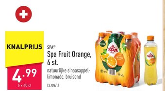 ALDI Spa fruit orange 6 x 40cl aanbieding