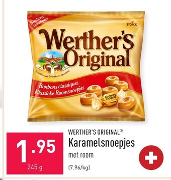 ALDI Werther's original Karamelsnoepjes 245g aanbieding