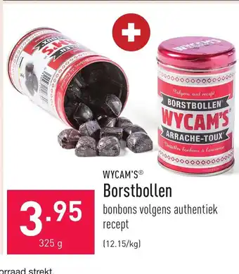 ALDI Wycam's Borstbollen 325g aanbieding