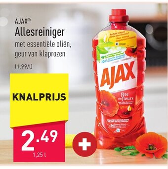 ALDI Ajax Allesreiniger 1,25L aanbieding