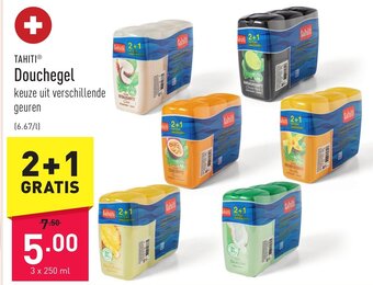 ALDI Tahiti Douchegel 3 x 250ml aanbieding