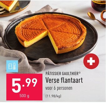 ALDI Patissier Gaulthier Verse flantaart 500g aanbieding