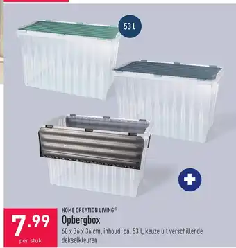 ALDI Home creation living Opbergbox per stuk aanbieding