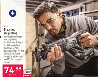 ALDI Ferrex Draadloze reciprozaag per stuk aanbieding