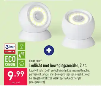 ALDI Light Zone ledlicht met bewegingsmelder per set aanbieding