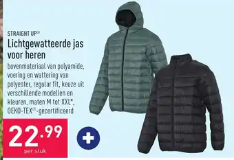 ALDI Straight up Lichtgewatteerde jas voor heren per stuk aanbieding