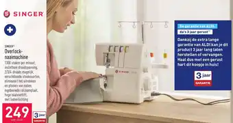 ALDI Singer Overlocknaaimachine per stuk aanbieding