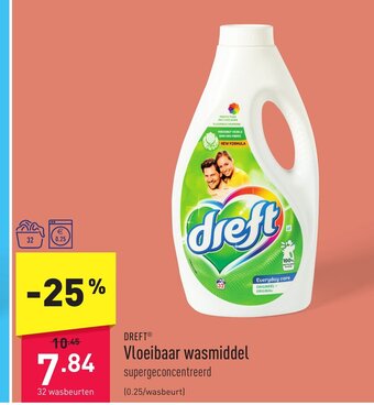 ALDI Dreft vloeibaar wasmiddel 32 wasbeurten aanbieding