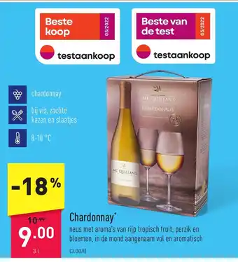 ALDI Chardonnay 3L aanbieding