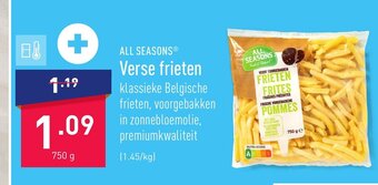 ALDI All seasons Verse frieten 750g aanbieding