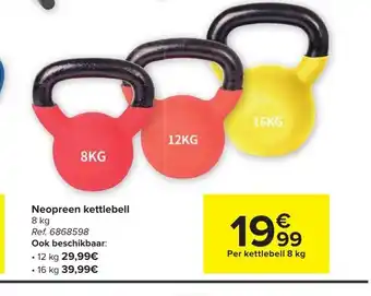 Neopreen kettlebell 8kg
