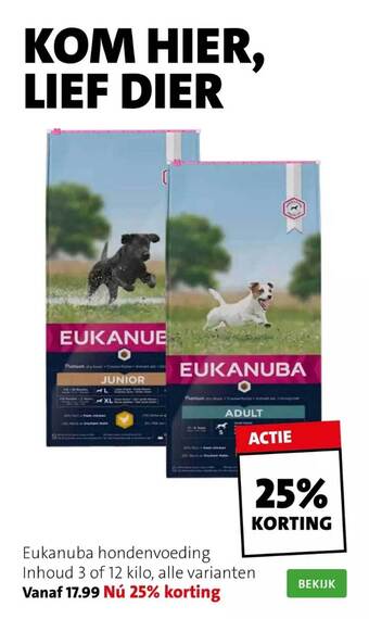 Intratuin Eukanuba hondenvoeding aanbieding