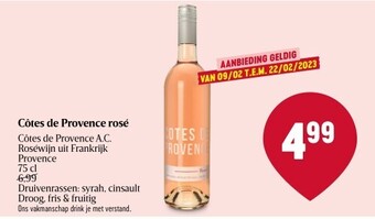 Côtes de provence rosé