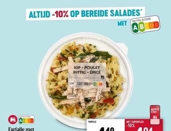 Farfalle met gekruide kip 300 g