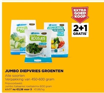 Jumbo Jumbo diepvries groenten aanbieding