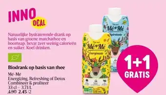 Delhaize Biodrank op basis van thee aanbieding