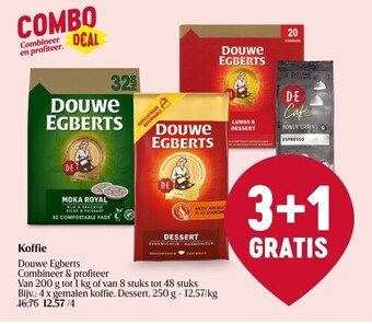 Delhaize Koffie douwe egberts aanbieding