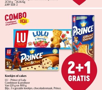 Delhaize Koekjes of cakes lu aanbieding