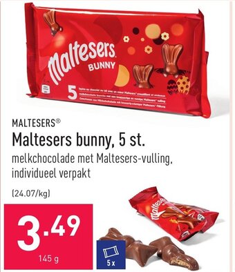 ALDI Maltesers bunny, 5 st. aanbieding