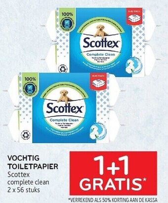 Alvo Vochtig toiletpapier scottex aanbieding