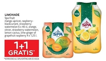 Alvo Limonade spa fruit aanbieding