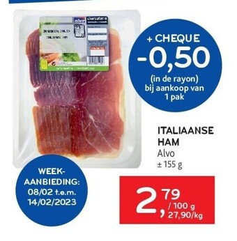 Alvo Italiaanse ham alvo aanbieding