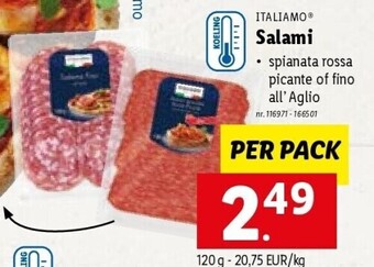 Lidl Salami aanbieding