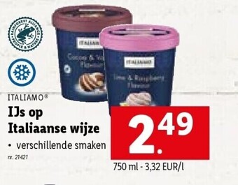 Lidl Ijs op italiaanse wijze aanbieding