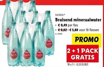 Lidl Bruisend mineraalwater aanbieding