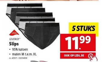 Lidl Slips aanbieding