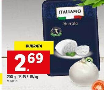 Lidl Burrata aanbieding