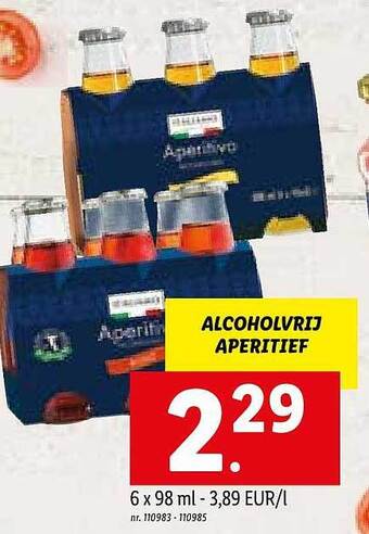 Alcoholvrij aperitief