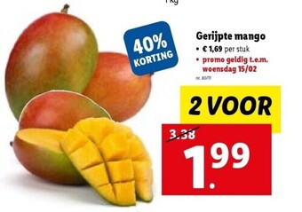 Lidl Gerijpte mango aanbieding