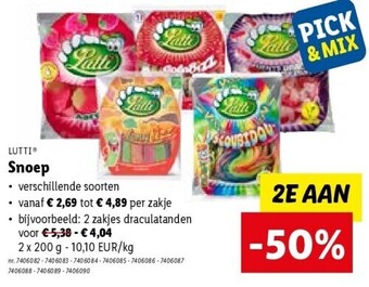 Lidl Snoep aanbieding