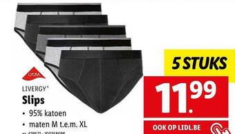 Lidl Livergy slips aanbieding