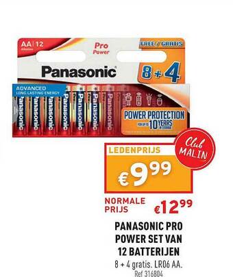 Panasonic Pro Power Set Van 12 Batterijen