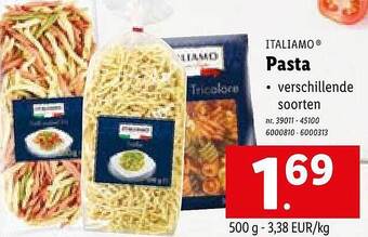Lidl Italiamo pasta aanbieding