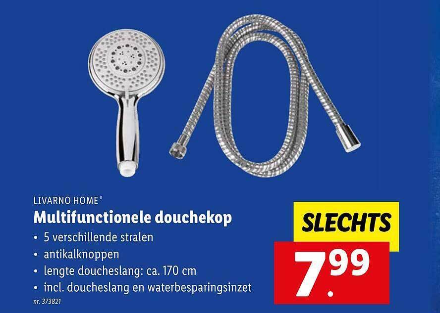 Livarno home multifunctionele douchekop promotie bij Lidl