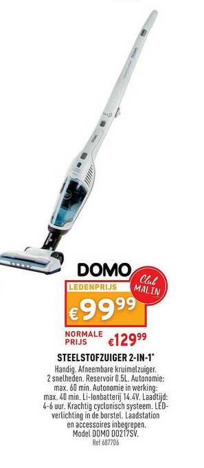 Steelstofzuiger 2-in-1