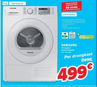 Carrefour Droogkast dv91ta240th aanbieding