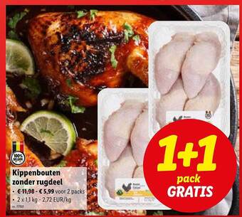 Lidl Kippenbouten zonder rugdeel aanbieding