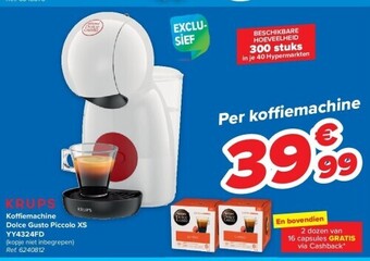Carrefour Koffi emachine dolce gusto piccolo xs yy4324fd aanbieding