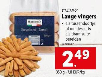 Lidl Italiamo lange vingers aanbieding