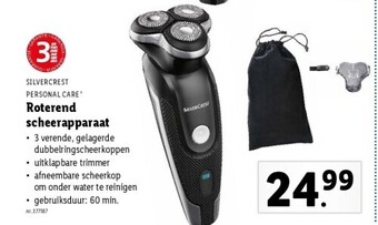 Lidl Roterend scheerapparaat aanbieding