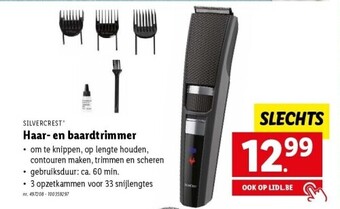 Lidl Haar- en baardtrimmer aanbieding