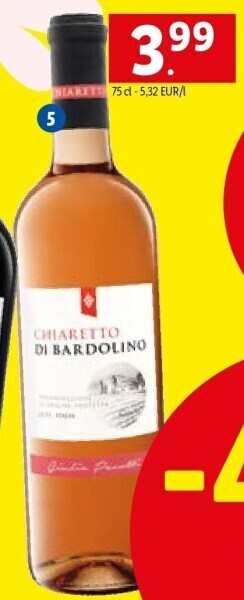 Bardolino chiaretto dop rosé
