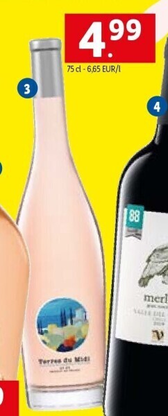 Lidl Terres du midi igp rosé aanbieding