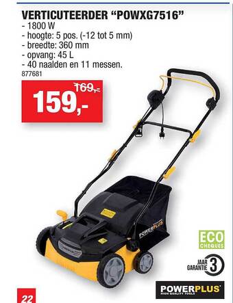 Hubo Verticuteerder aanbieding