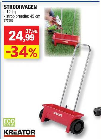 Hubo Strooiwagen aanbieding